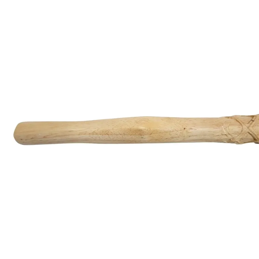 Hand Carved Wood Wolf Baton Club Direwolf Norse Pagan Altar Talking Stick 17